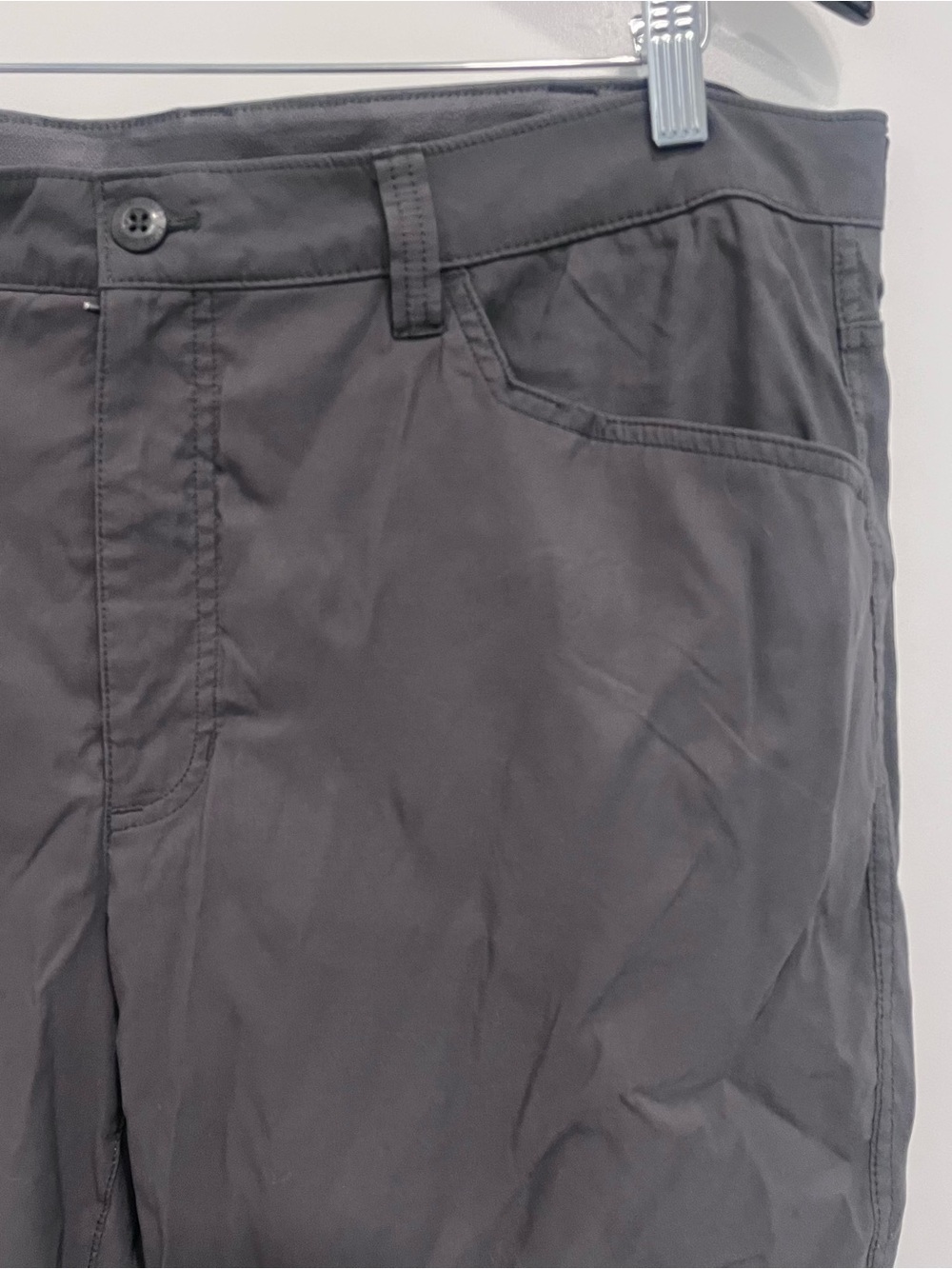EDDIE BAUER MEN'S FLEECE LINED TECH Pants Classic Straight Leg Work Gray 38x34 - Picture 3 of 7